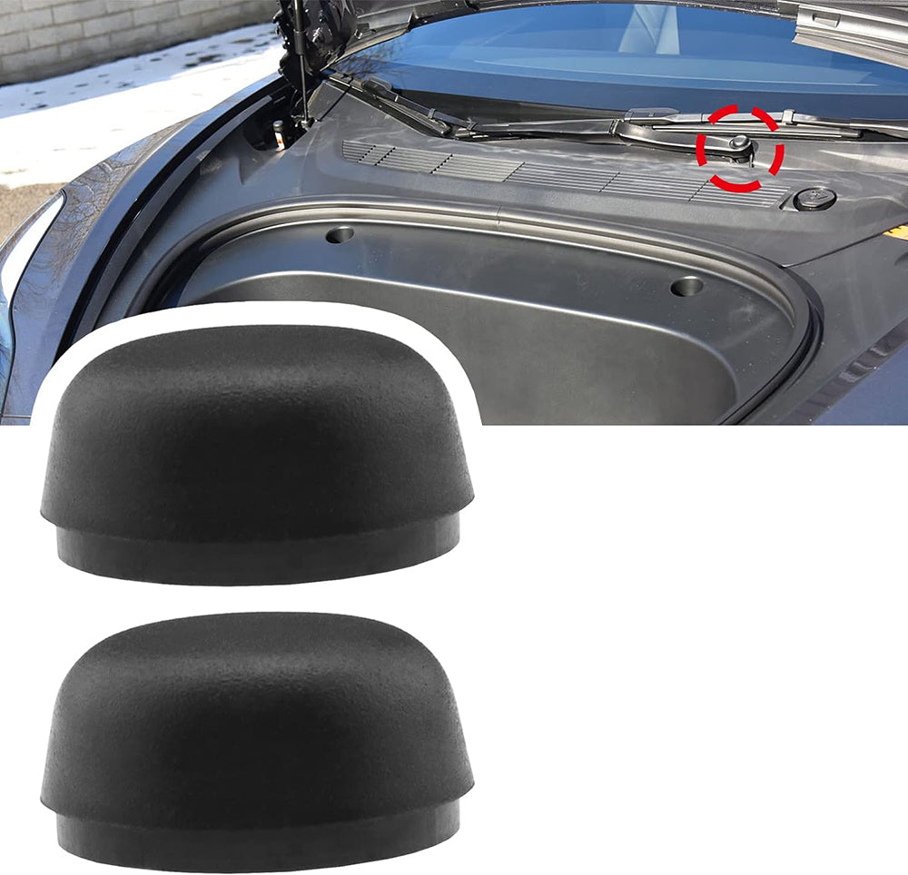 Black Nylon Windshield Wiper Arm Nut Cover Cap for Tesla Model 3/Y