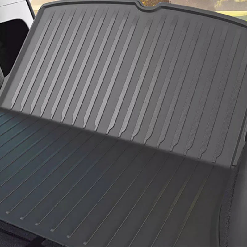 Black TPE Plastic Weather Large Trunk Mat for Tesla 20-24 Model Y 5 Seats