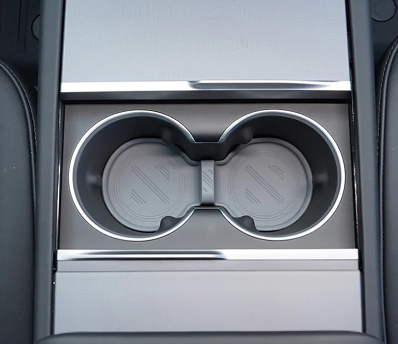Grey Silicone Cup Holder Coaster for Tesla 22-24 Model 3/S/X