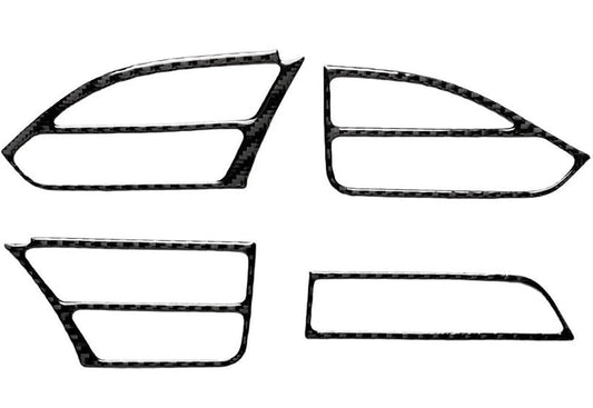 Carbon Fiber Pattern Air Vent Outlet Trim Decals for Tesla Model X