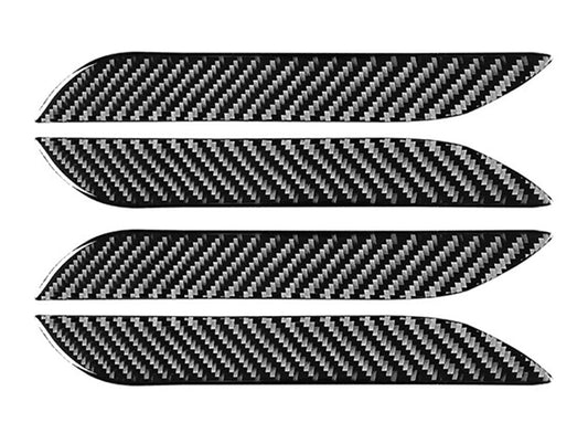 Carbon Fiber Pattern Door Handle Protector Decals for Tesla Model S