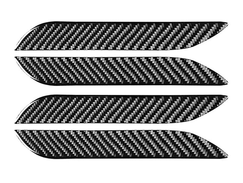 Carbon Fiber Pattern Door Handle Protector Decals for Tesla Model S