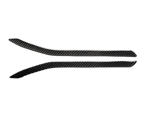 Carbon Fiber Pattern Rear Fog Light Sticker Decals for Tesla Model X
