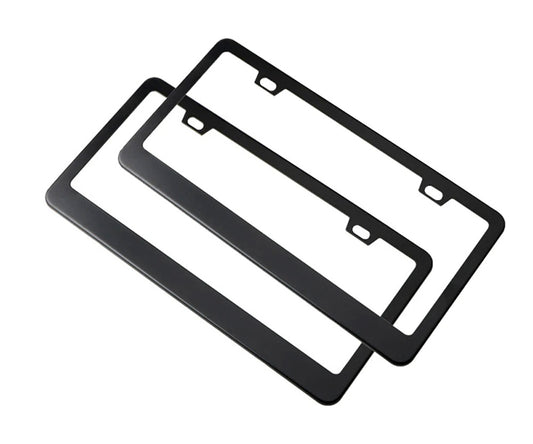 Black Stainless Steel License Plate Frame for Tesla Model 3/Y/X/S