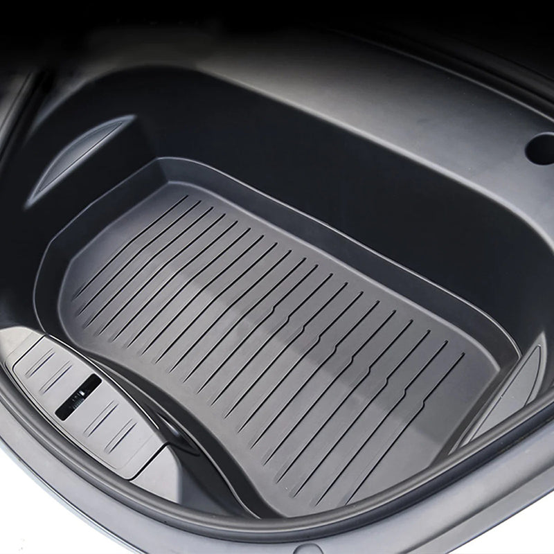 Black TPE Injection Weather Frunk Mat for Tesla 21-23 Model 3