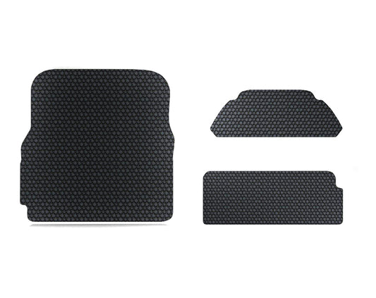 Black TPE Rubber Frunk & Trunk Mats (3) for Tesla 17-20 Model X