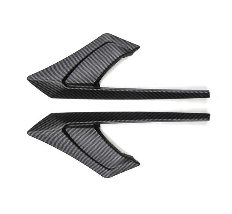 Matte Carbon Side Camera Aero Trim Covers Shades for Tesla 20-23.6 Model Y