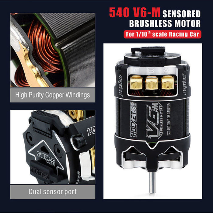 Rocket-RC V6M Modified 7.5T Lightweight Sensored Brushless Motor