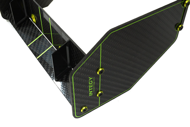 Carbon Fiber Rear Aero Wing Kit for Arrma 1/7 Limitless ARA320525 ARA320526