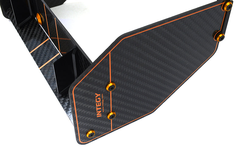 Carbon Fiber Rear Aero Wing Kit for Arrma 1/7 Limitless ARA320525 ARA320526