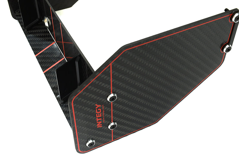 Carbon Fiber Rear Aero Wing Kit for Arrma 1/7 Limitless ARA320525 ARA320526