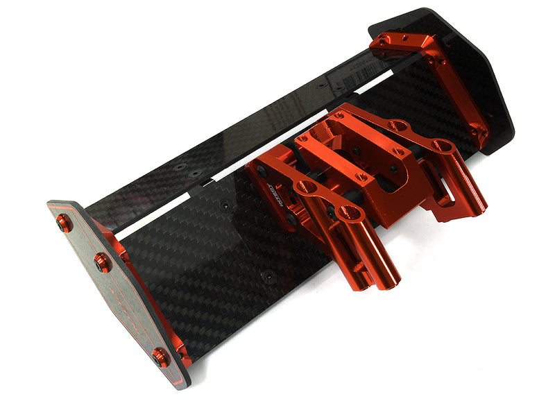 Carbon Fiber Rear Aero Wing Kit for Arrma 1/10 Kraton 4X4 4S V2 BLX ARA480044