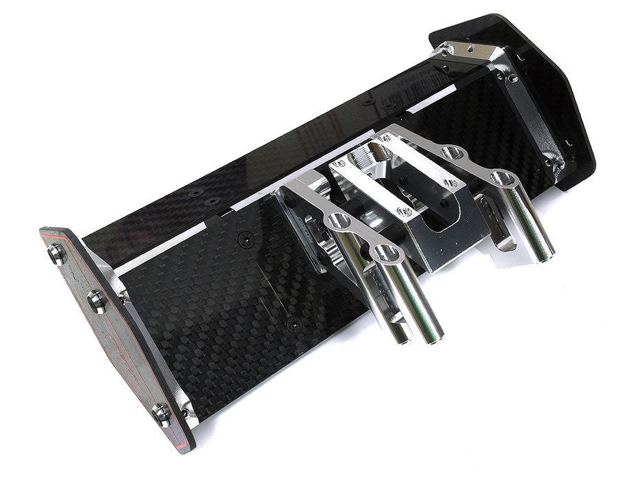 Carbon Fiber Rear Aero Wing Kit for Arrma 1/10 Kraton 4X4 4S V2 BLX ARA480044