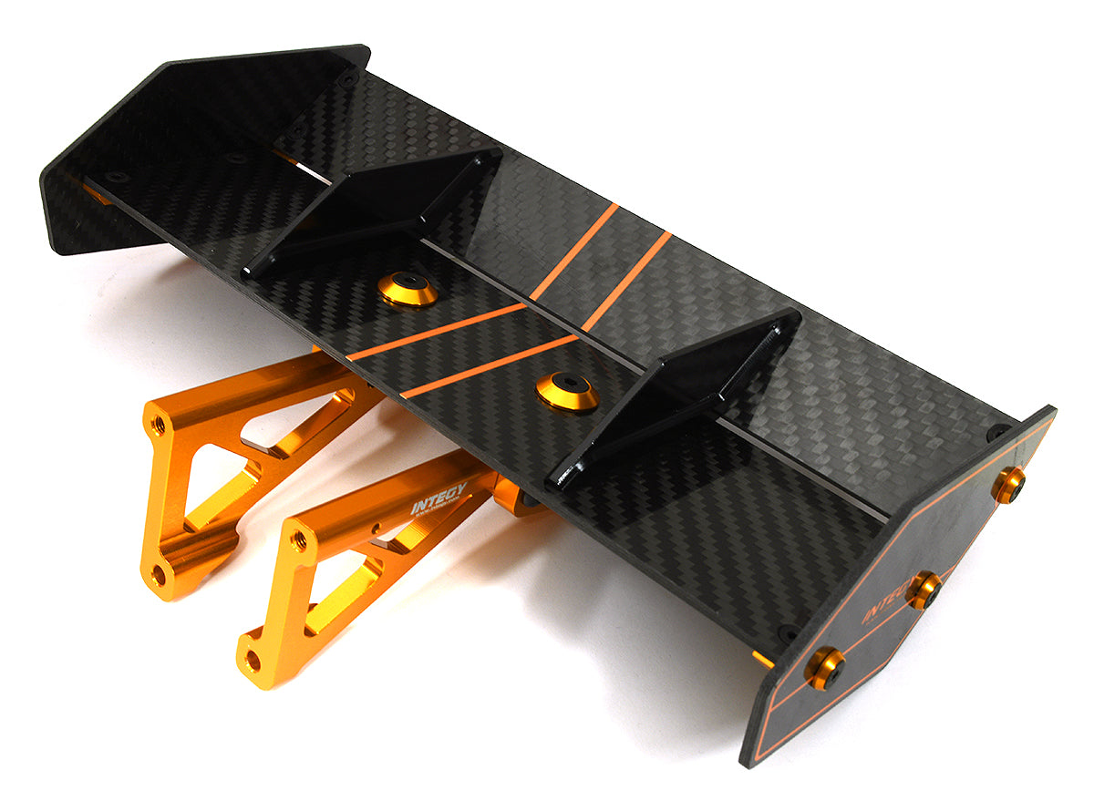 Carbon Fiber Rear Aero Wing Kit for Traxxas 1/8 Sledge 4WD