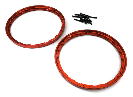 Beadlock Front Wheel Reinforcement Ring Set for Losi 1/4 Promoto-MX Motorcycle