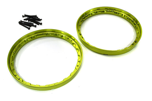 Beadlock Rear Wheel Reinforcement Ring Set for Losi 1/4 Promoto-MX Motorcycle