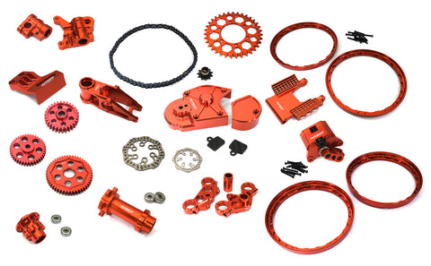 Billet Machined Alloy Conversion Kit Combo C for Losi 1/4 Promoto-MX Motorcycle