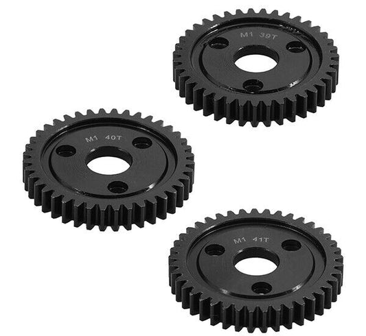 HD Steel Spur Gears 39T, 40T & 41T MOD1 Pitch for Traxxas w/ 3-Hole Adapter