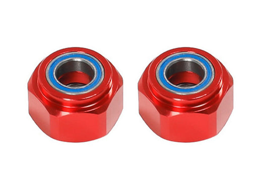 Alloy Machined Front Axle Hex Adapters w/ Bearings for Tamiya DT-03