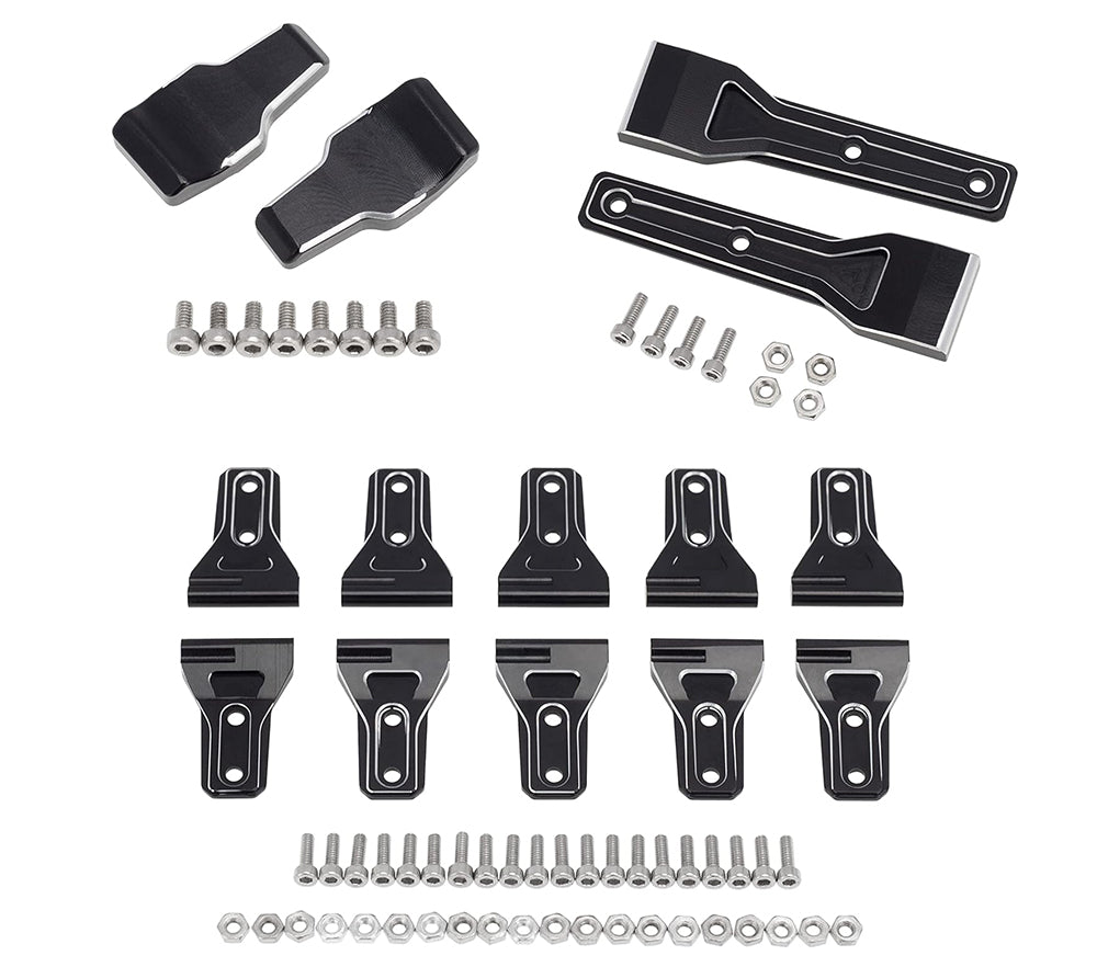 Realistic 14pcs Alloy Machined Hinge Add-On Pieces for Axial SCX6 Jeep