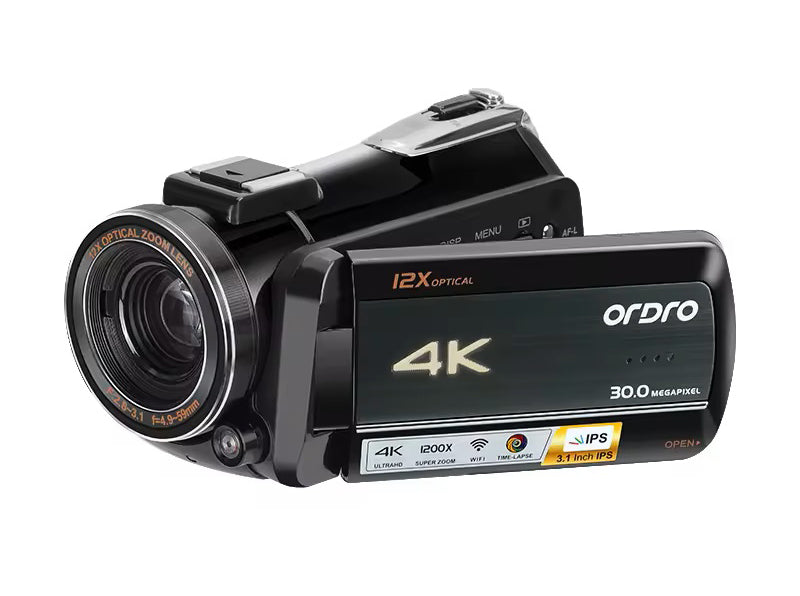 Ordro HDR-AC5 PLUS 4K UHD Optical Zoom DV Camera / Camcorder