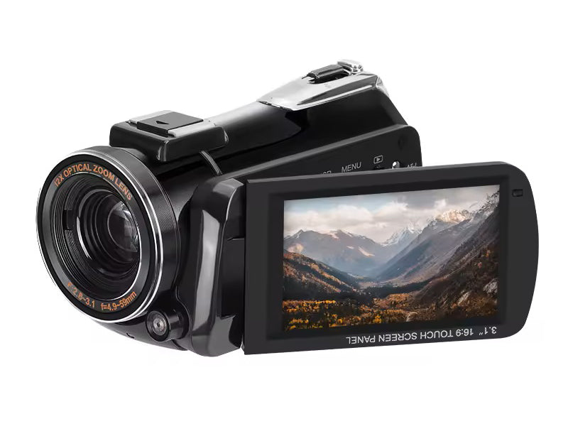 4K UHD Optical Zoom DV Camcorder with High-Resolution Video Recording