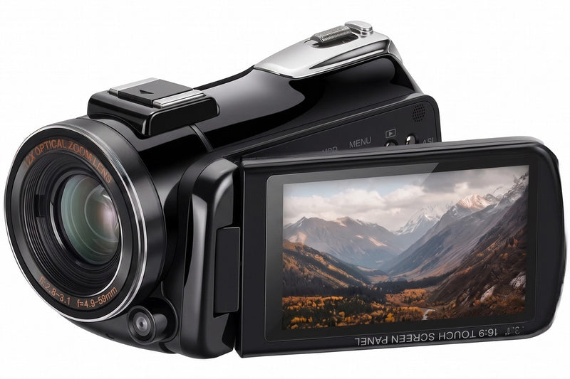4K UHD Optical Zoom DV Camcorder with High-Resolution Video Recording