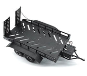 Machined Alloy Flatbed Dual Axle Car Trailer Kit for 1/16-to-18 RC 420x210x85mm