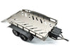 Machined Alloy Flatbed Dual Axle Car Trailer Kit for 1/16-to-18 RC 420x210x85mm