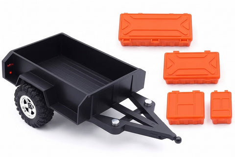 Plastic Mini Trailer Kit for 1/18-to-1/24 RC 215x124x67mm