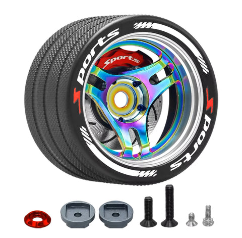Alloy 3 Spoke Steering Wheel for Sanwa, Futaba 7PX, NB4 & X9