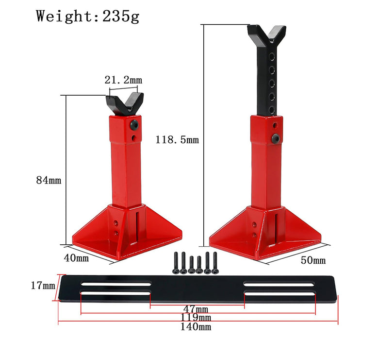 Realistic Model Jack Stands (2) for 1/10, 1/8 & 1/7 Scale RC