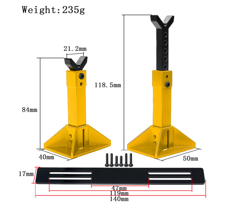 Realistic Model Jack Stands (2) for 1/10, 1/8 & 1/7 Scale RC