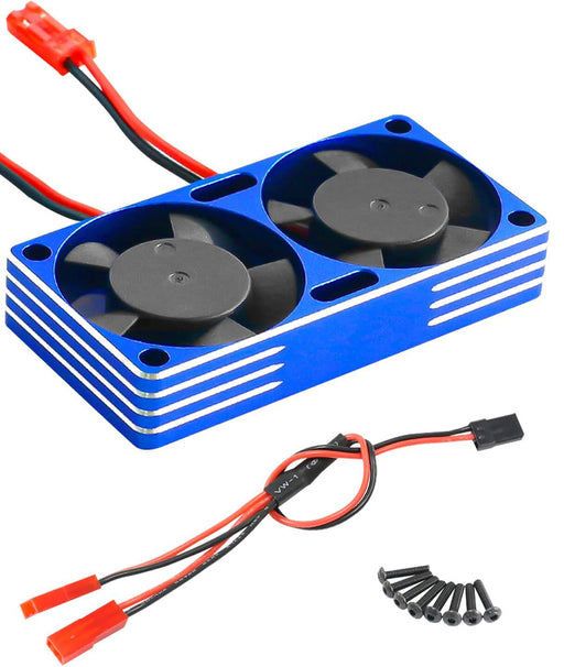 Aluminum 7.4V High Speed Twin Cooling Fan w/ Ball Bearings 22k rpm 60x30x10.5mm