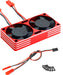 Aluminum 7.4V High Speed Twin Cooling Fan w/ Ball Bearings 22k rpm 60x30x10.5mm