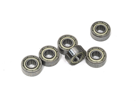 Low Friction Metal Shield Ball Bearings (6) 4x10x4mm for RC Vehicles