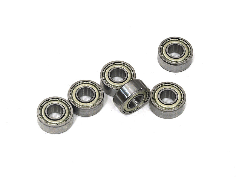 Low Friction Metal Shield Ball Bearings (6) 4x10x4mm for RC Vehicles