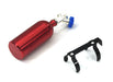 Red Realistic Alloy Machined 1/10 Scale Model Nitrous Oxide Tank with Mount