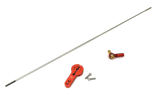 2mm Stainless Steel Servo Pushrod with Metal Ball End and 25T Servo Horn