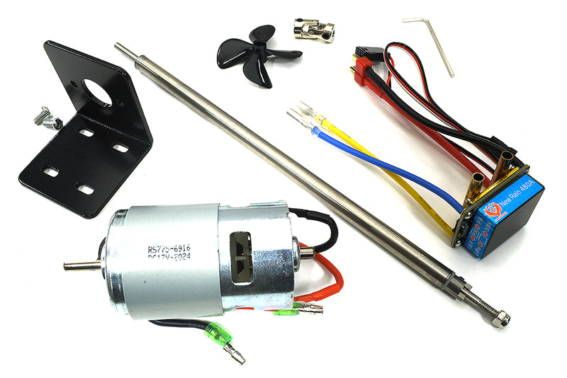 Stainless Steel 250mm Shaft Kit with Mount, Propeller, 775 Motor & 480A ESC