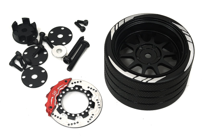 Alloy 10 Spoke Silver Steering Wheel Upgrade for Flysky NB4 Controller