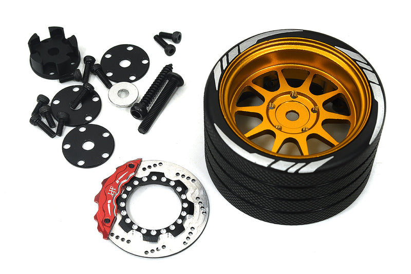 Alloy 10 Spoke Silver Steering Wheel Upgrade Compatible with Flysky NB4