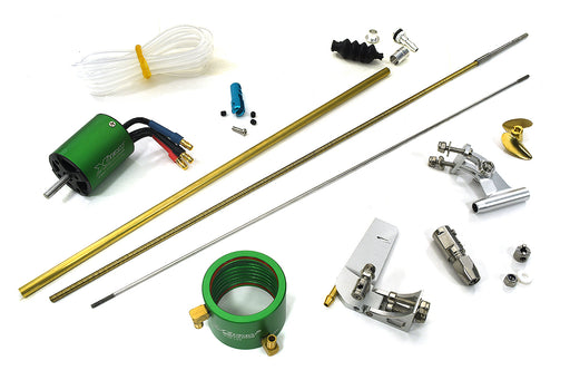 High-Performance 3.18mm Flex Shaft Drive Kit with 50mm Rudder, 30mm Prop, 2835 3