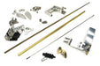 Complete 4mm Flex Shaft Drive Kit with 95mm Rudder, Strut, Turn Fins, Trim Tabs