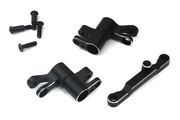 7075 Alloy Steering Bell Crank Set in Black for Traxxas Mini Maxx Upgrade 10743