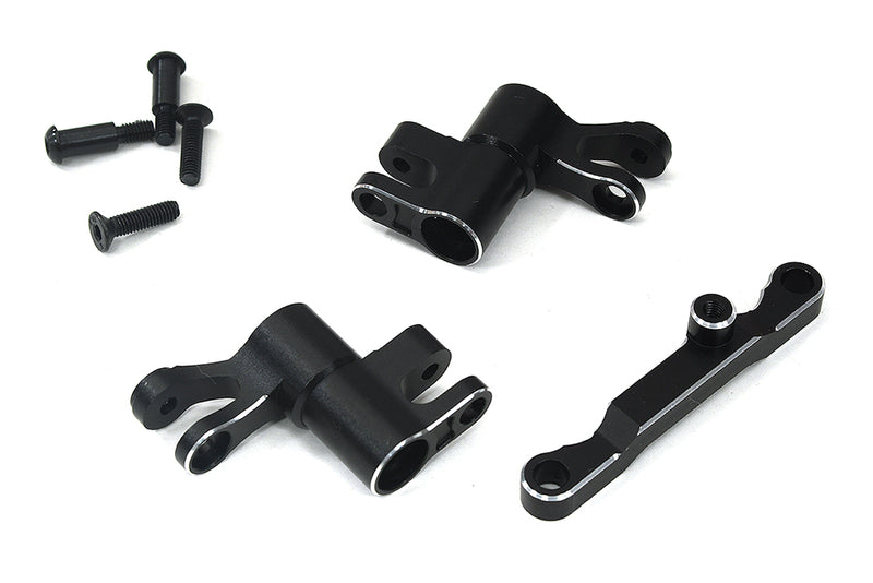 7075 Alloy Steering Bell Crank Set in Black for Traxxas Mini Maxx Upgrade 10743