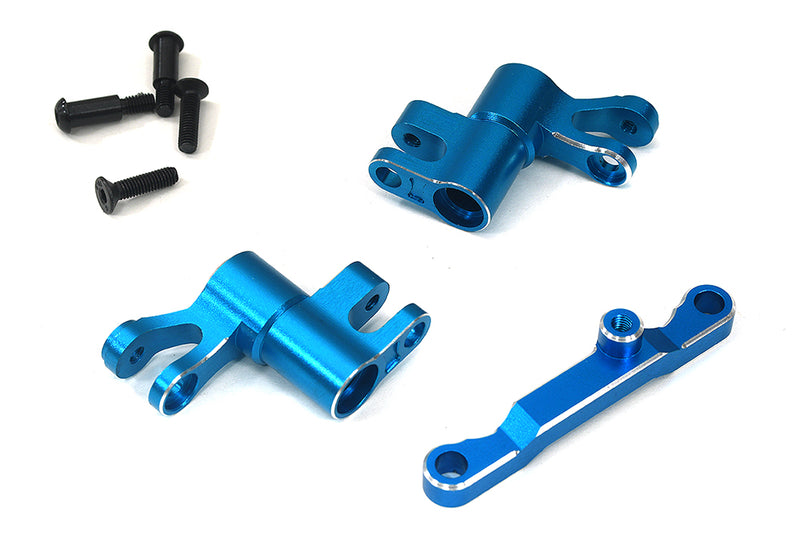 7075 Alloy Blue Steering Bell Crank Set Upgrade for Traxxas Mini Maxx 10743