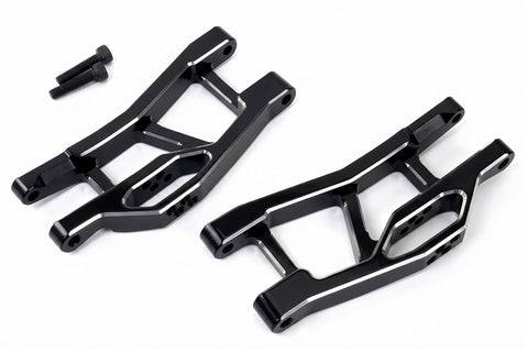 7075 Alloy Front Lower Arm Set in Black for Traxxas Mini Maxx Upgrade 10731