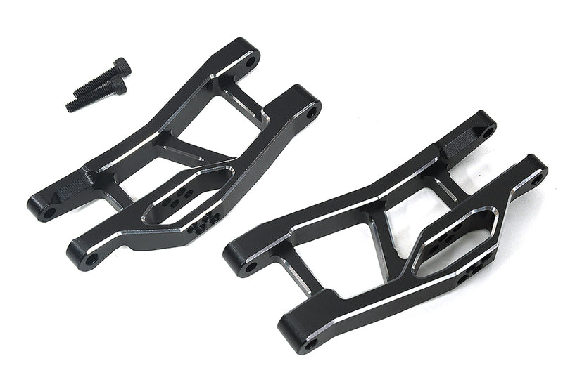 7075 Alloy Front Lower Arm Set in Black for Traxxas Mini Maxx Upgrade 10731