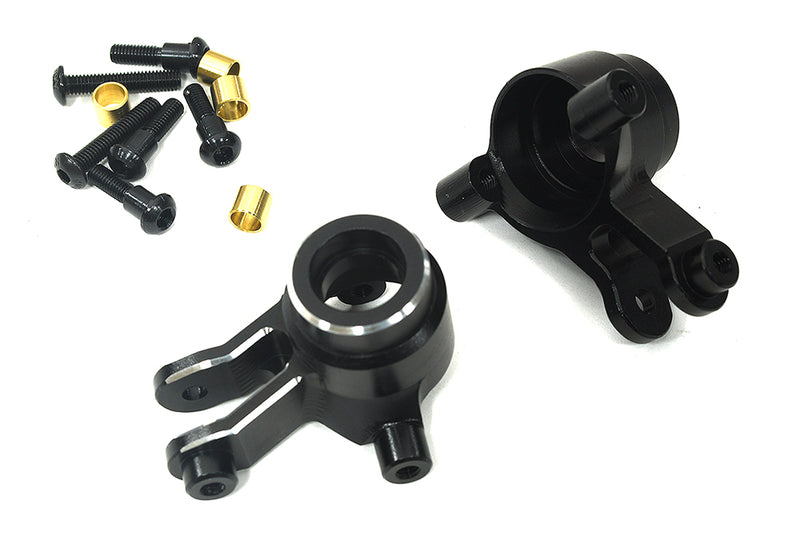 7075 Alloy Front Steering Blocks in Black for Traxxas Mini Maxx Upgrade 10736